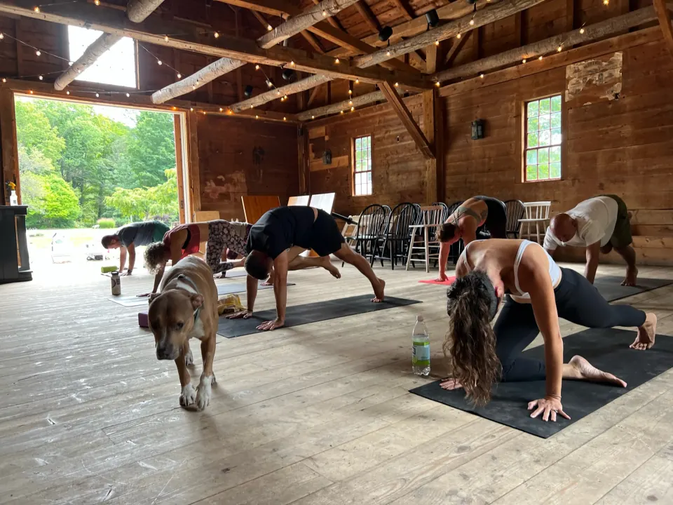 Practice in a barn in Bristol